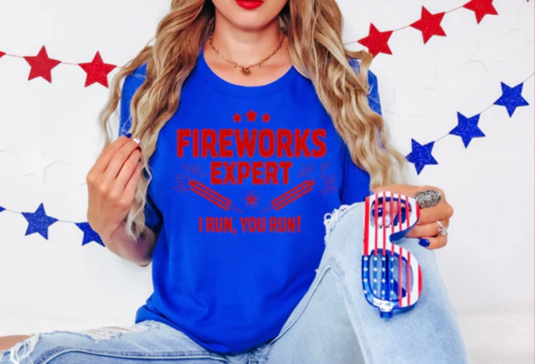 Fireworks Expert” Graphic Tee
